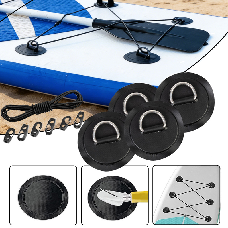 Fishing Kayak Rod Holder - 4 Pezzi Anello a D Circolare